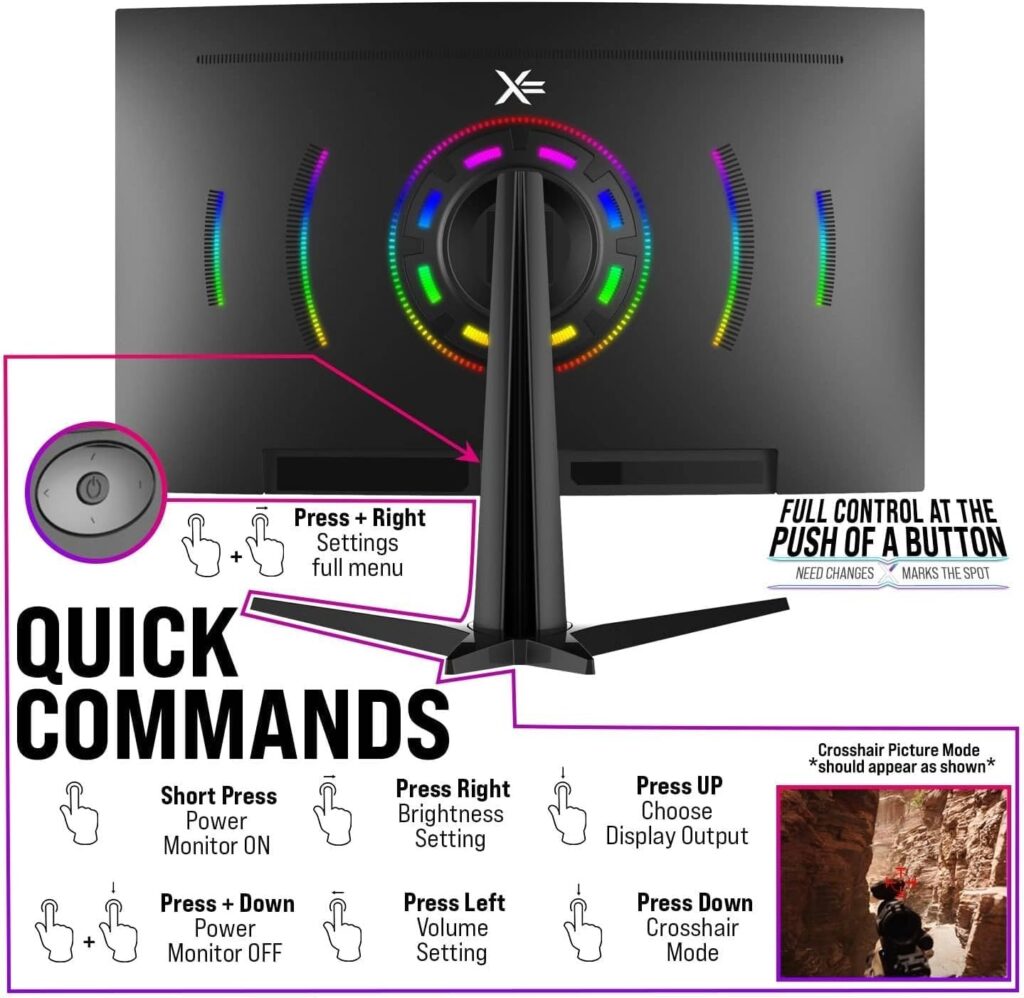 X= XG22VA 21.5 FULL HD VA 75Hz FreeSync HDMI VGA Gaming Monitor with Speakers